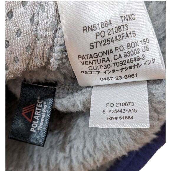 Patagonia Retool Snap-T Fleece Pullover Womens Size S in Grey Purple 25442 FA15 - Picture 7 of 7